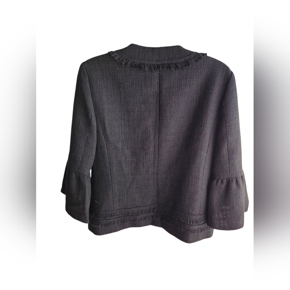 Karl Lagerfeld Paris ​Black Tweed Jacket Size S - Picture 2 of 4